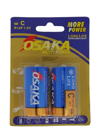 Picture of R14P C 1.5V(OSAKA BATTERY)2p/1*120