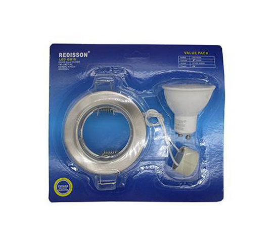 Picture of VP 4W LED GU10 RED COOL SILVER/1*100