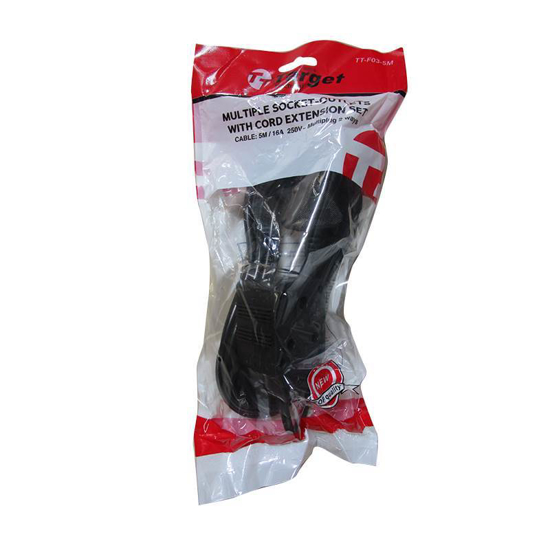 Picture of TT-F03-5M Extension cord black/1*40