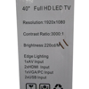 Picture of LLED-FHD-40L LEXUCO 40' FLAT LED TV/1*1